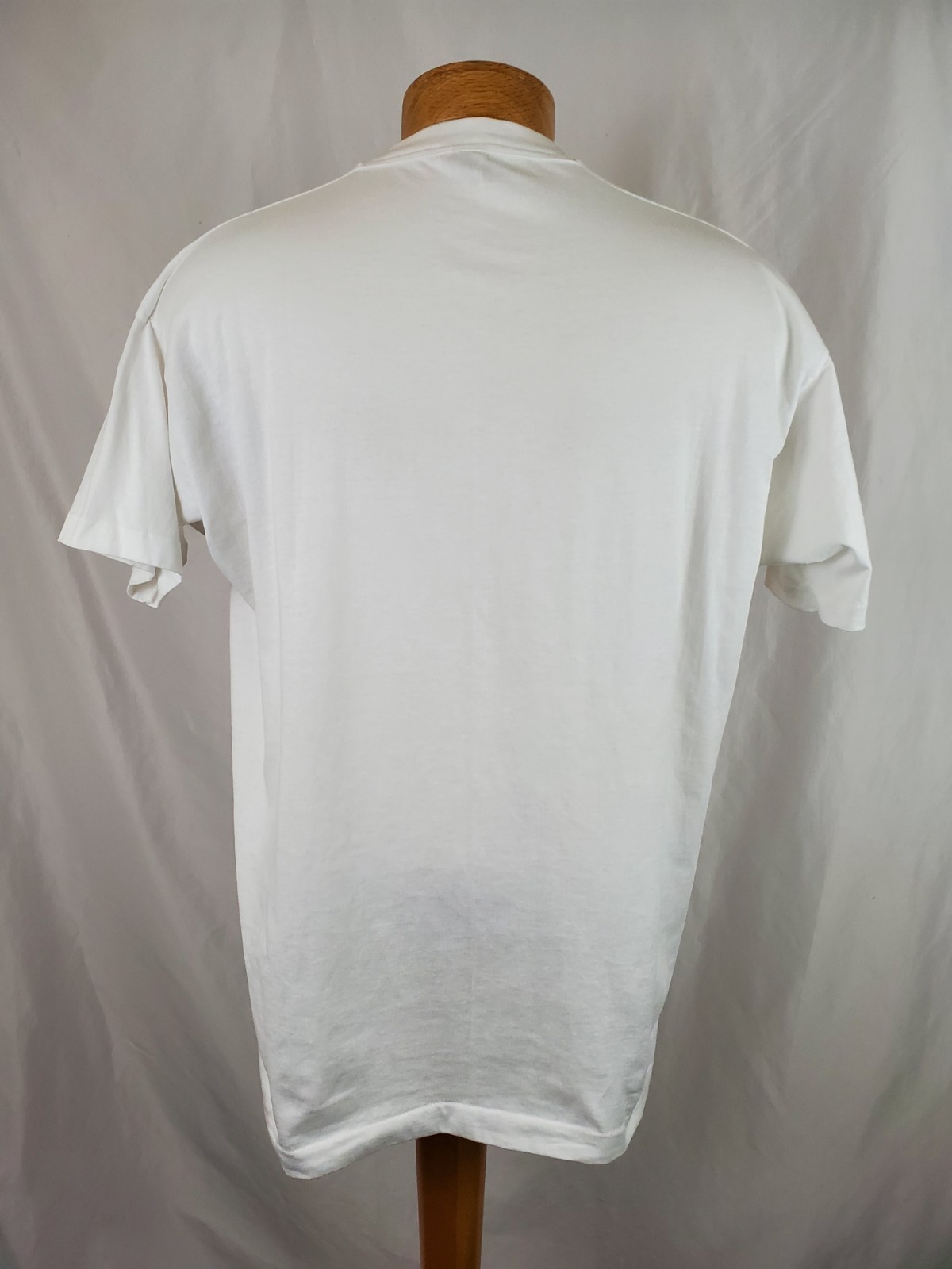 Vintage Fake Six Pack Male Torso T-Shirt XXL White Cotton Poly Single Stitch USA gallery