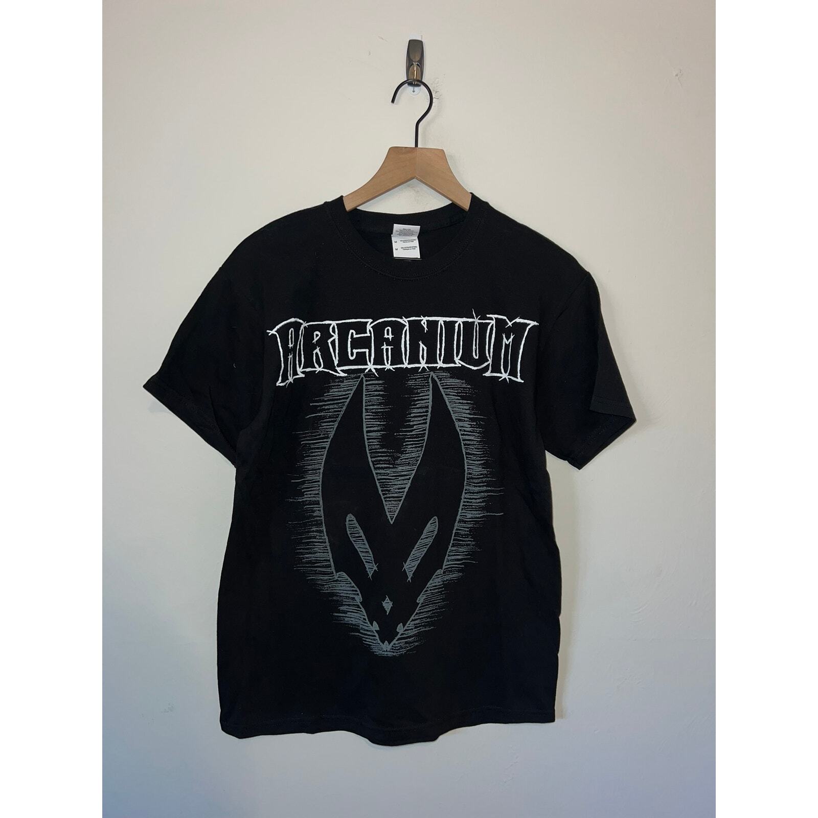 2009 US Tour Arcanium Metal Music Tour Concert Black Shirt Tee 2000s M Medium gallery