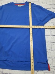 Orvis T-Shirt Blue Solid Cotton Pocket Logo Camp Outdoors Hiking Men Size Large