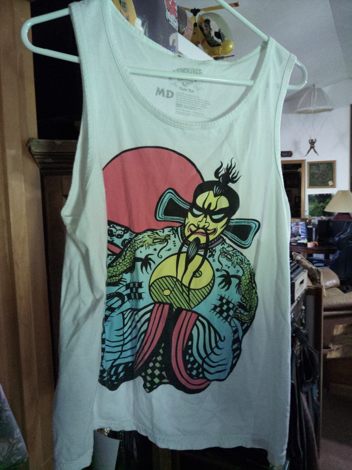 Big Trouble in Little China Jack Burton Tank Top Size Medium gallery