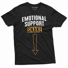 Funny Humorous T-Shirt Emotional Support Snake Tee Funny Adult Joke T-Shirt