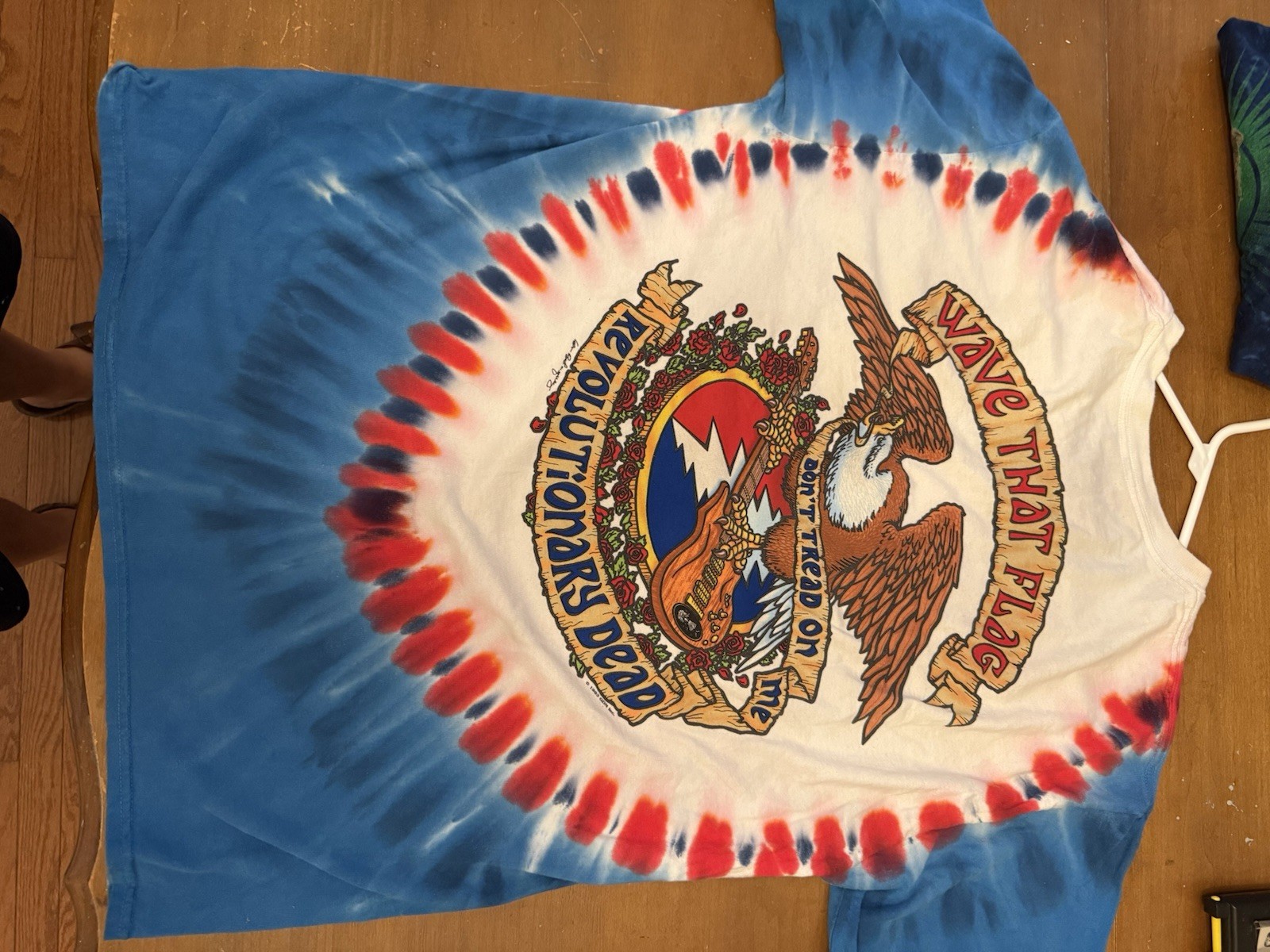 Vintage 1993 Grateful Dead Revolutionary Dead Mike Dubois Liquid Blue XL gallery