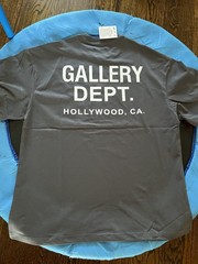 Gallery Dept Short Sleeves Oversized Tshirt Color Dark Gray Size Medium