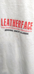 Leatherface Texas Chainsaw Massacre 3 Shirt XL HE PUTS THE TEETH IN TERROR