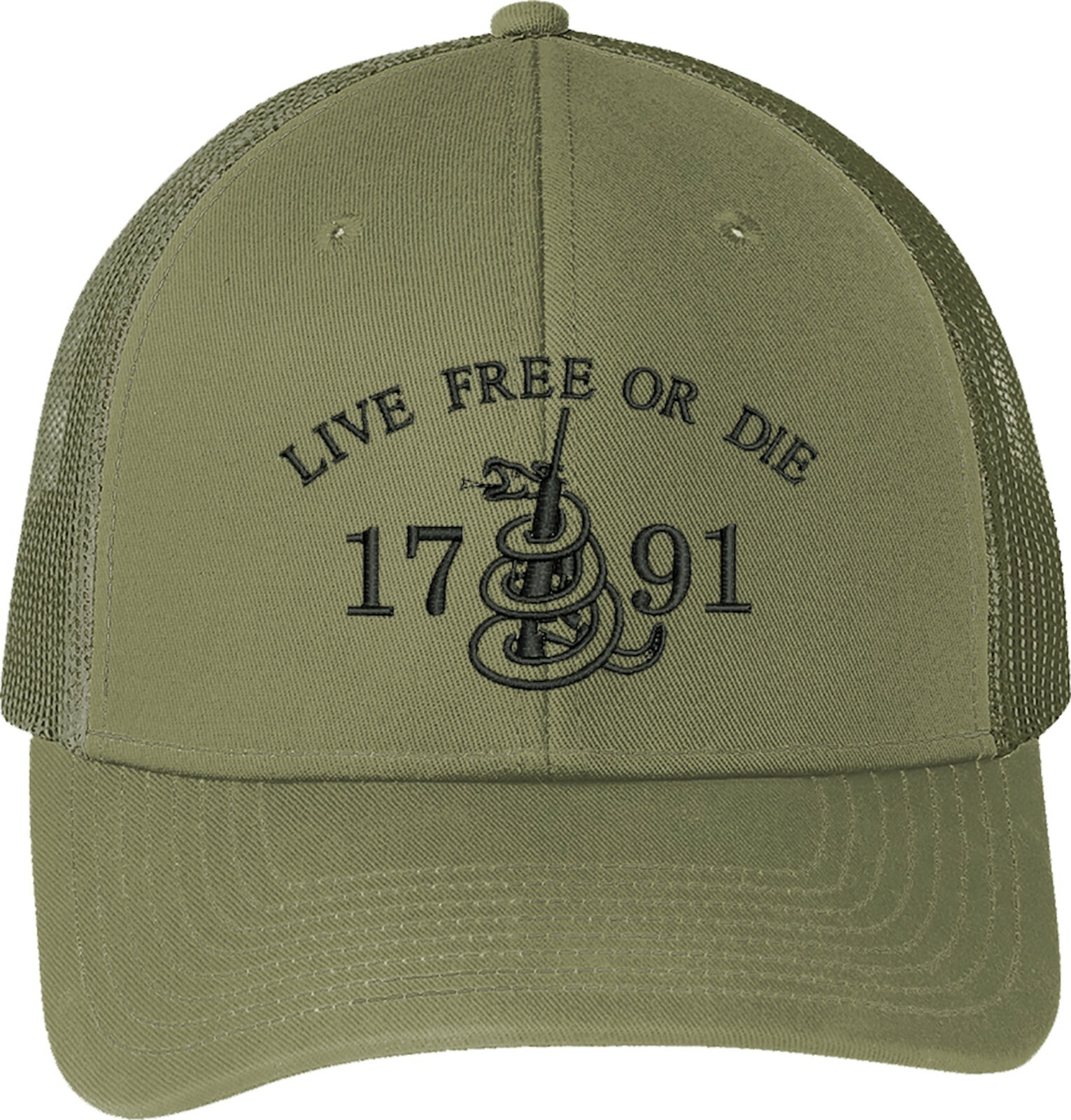 Live Free Or Die 2nd Amendment Gun Embroidered One Size Fits All Baseball Hats gallery
