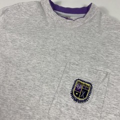 Vintage Hilton Head Shirt Mens Large Gray Todd Pocket Crest Tennis Golf Cotton