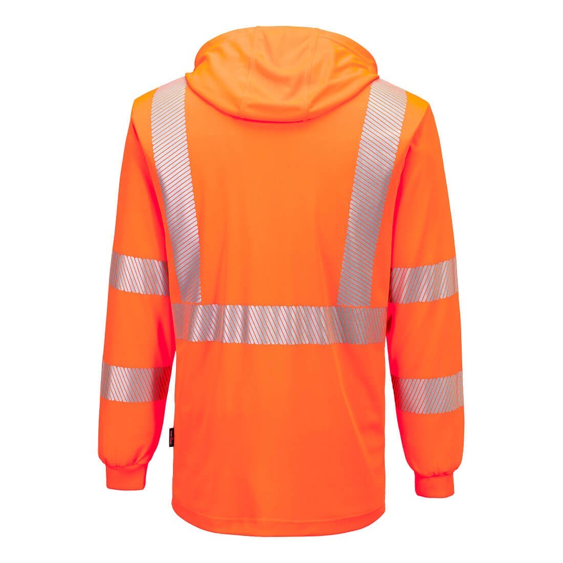 L042 - Hi-Vis Lightweight Hooded T-Shirt L/S Orange SIZES S-6XL FREE SHIP* gallery