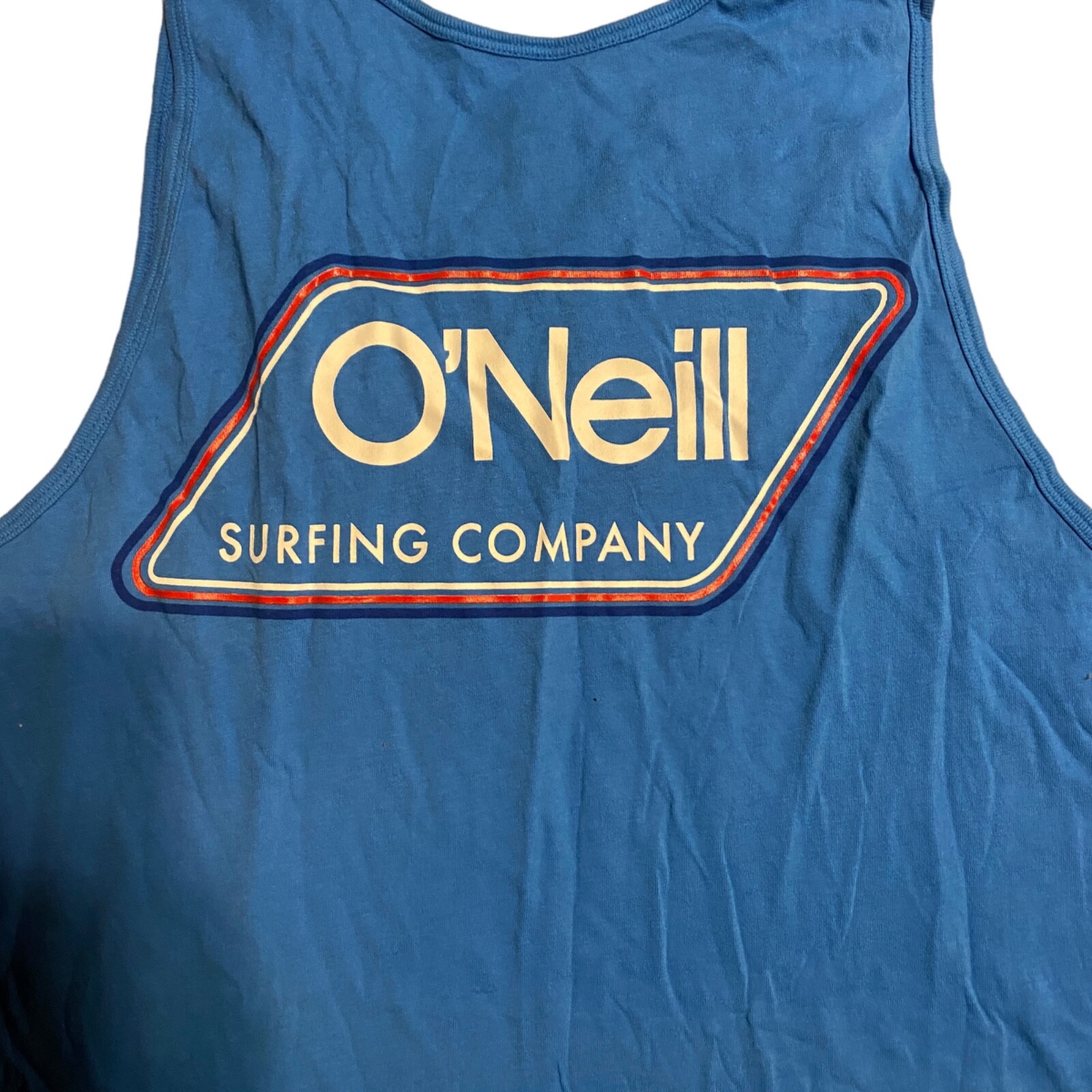 O'Neill Surf Men's Size Small Blue Pullover Logo Round Neck Sleeveless Tank Top gallery