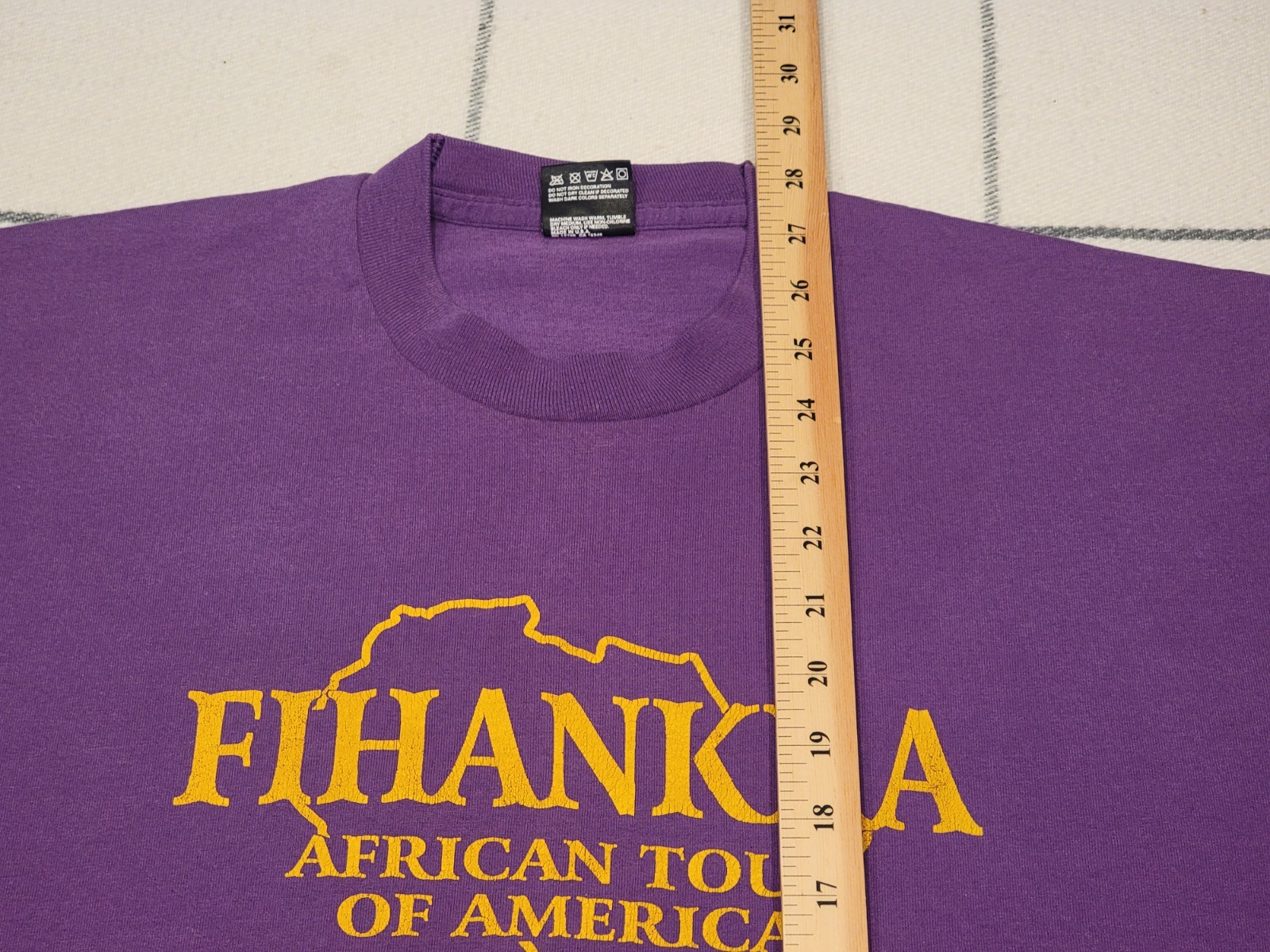 VTG 1995 Fihankra Ghana T-Shirt Sz XL Single Stitch African American Queen gallery