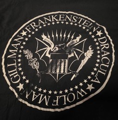 Universal Monsters Are Good Ramones Rocket to Russia Mash-up T-shirt 3XL Dracula