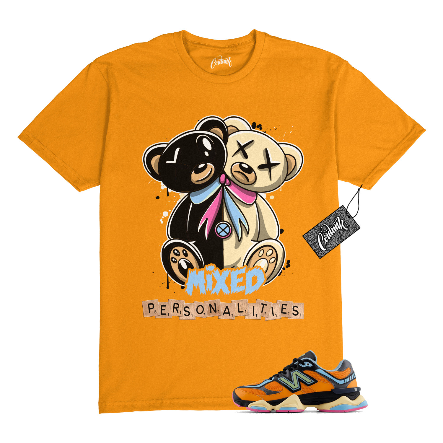 9060 Sun Glow Team Sky Blue Orange Black T Shirt to Match MIXED gallery