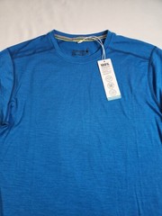 Smartwool Classic Thermal Shirt Men Medium Blue Long Sleeve Slim Fit Top New NWT
