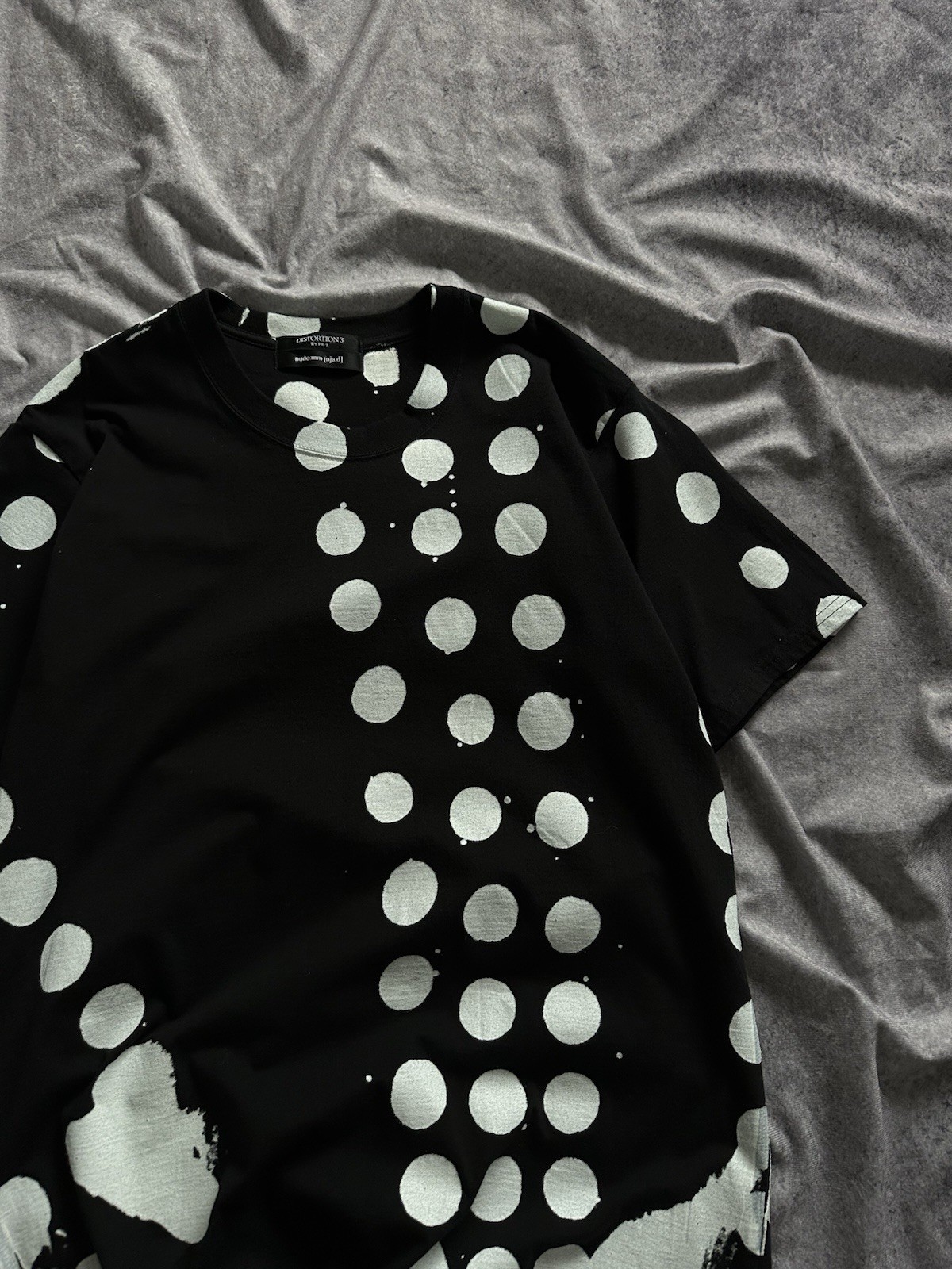 Nude: Masahiko Maruyama Distortion 3 By Pr-7 Dotted Black Tee Size 0 gallery