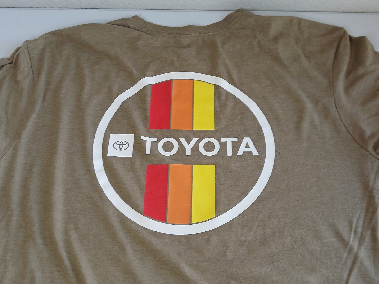 TOYOTA RACING Khaki Tan Mens Double Sided Shirt 3XL Used gallery