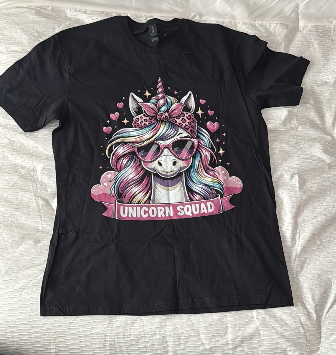 Unicorn Squad T-Shirt Fantasy Rainbow Magical Cute Fairy Tale Tee Shirt gallery