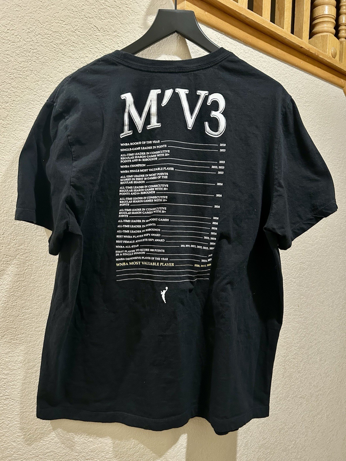 Nike A’ja Wilson WNBA 2024 MVP T-Shirt Men’s XL gallery