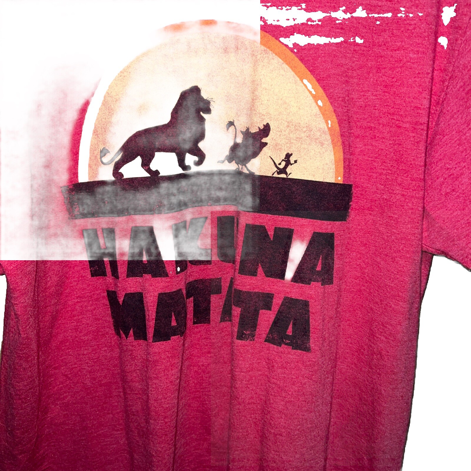 The Lion King Hakuna Matata Sunset T-Shirt Adult Sz Large gallery