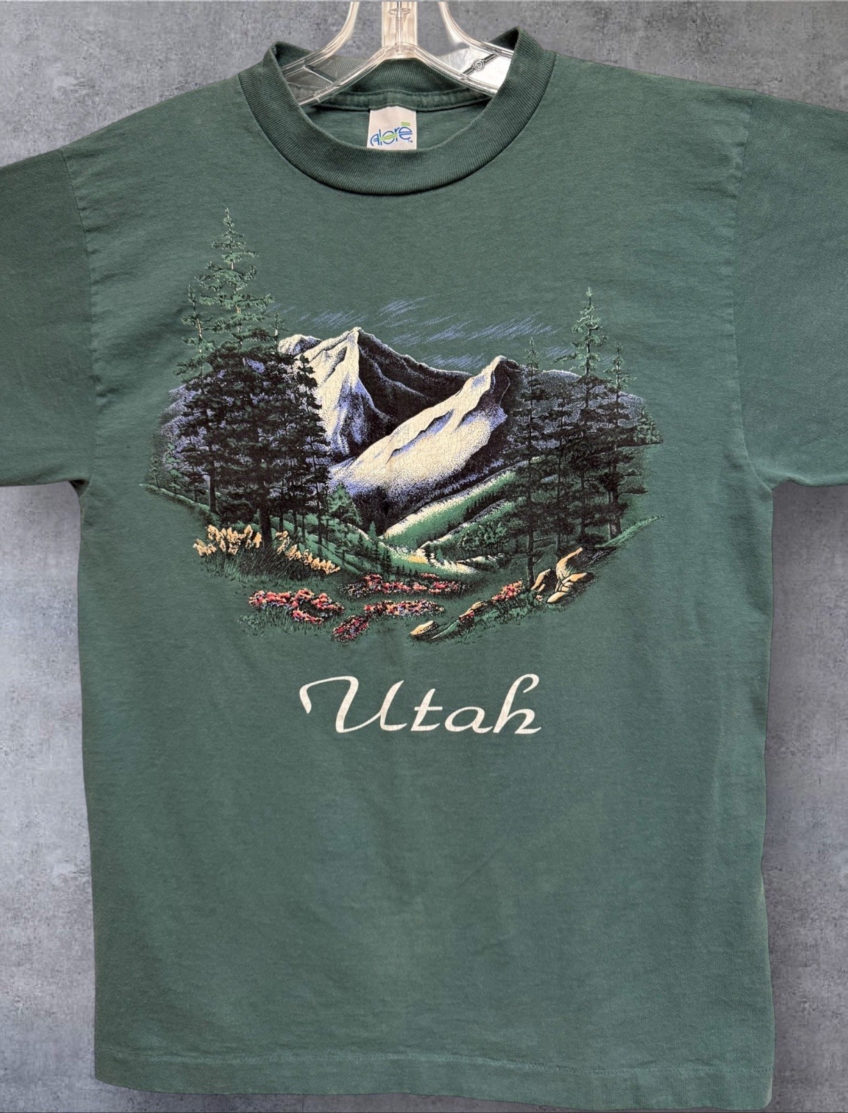 Vintage 80’s Utah Nature / Art Tee Single Stitch T Shirt Medium 19”x26.5” gallery
