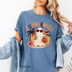 Summerween Beach Tee Spooky Hot Ghoul Shirt Halloween Summer Top