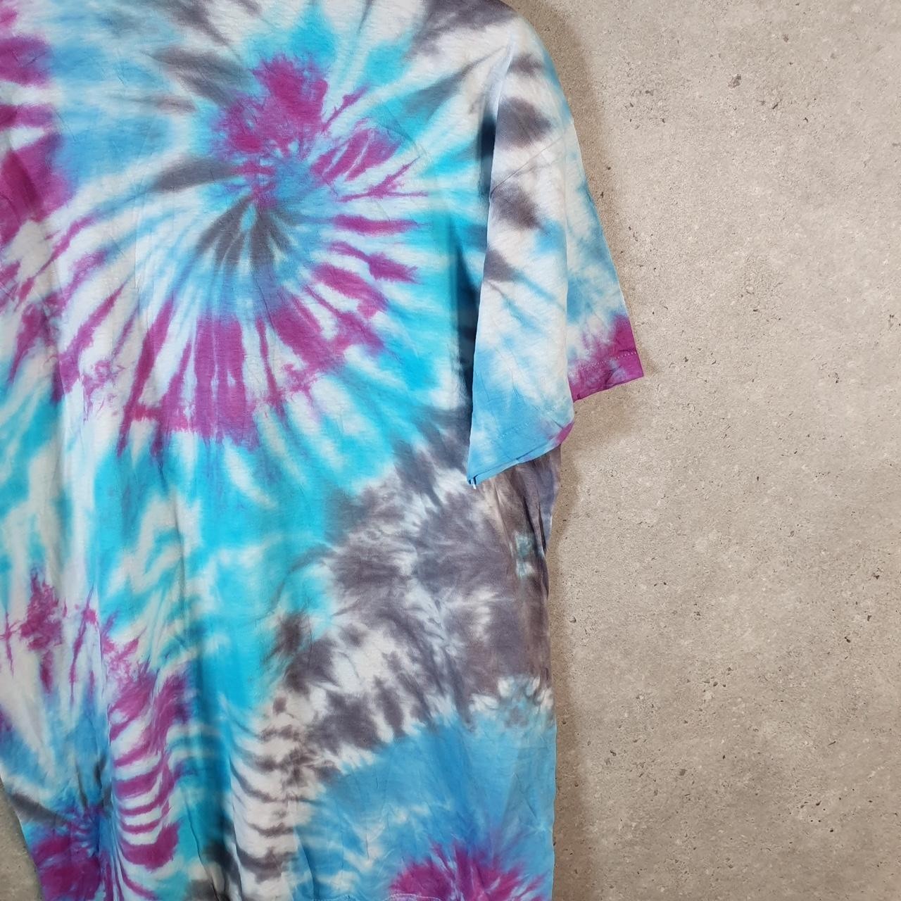 Vintage Hanes Tie Dye USA 90s Single Stitch T Shirt Mens XL Multicoloured gallery