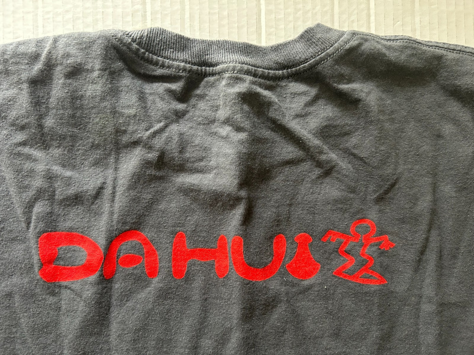 DA HUI HAWAII VINTAGE SIZE L GRAY SHORT SLEEVE T-SHIRT.SEE DESCRIPTION gallery