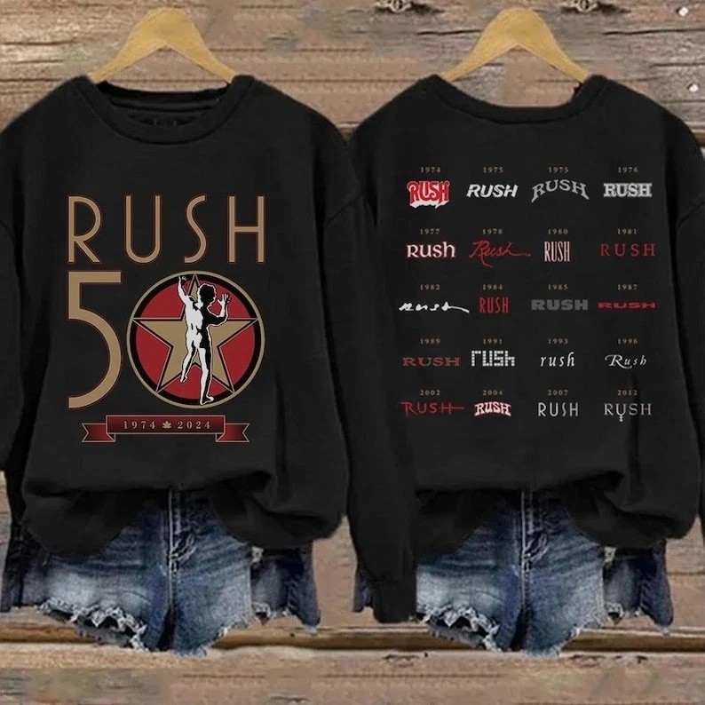 Rush Concert Shirt 2026, Rush 50th Tour Tee, Classic Rock Band Shirt gallery