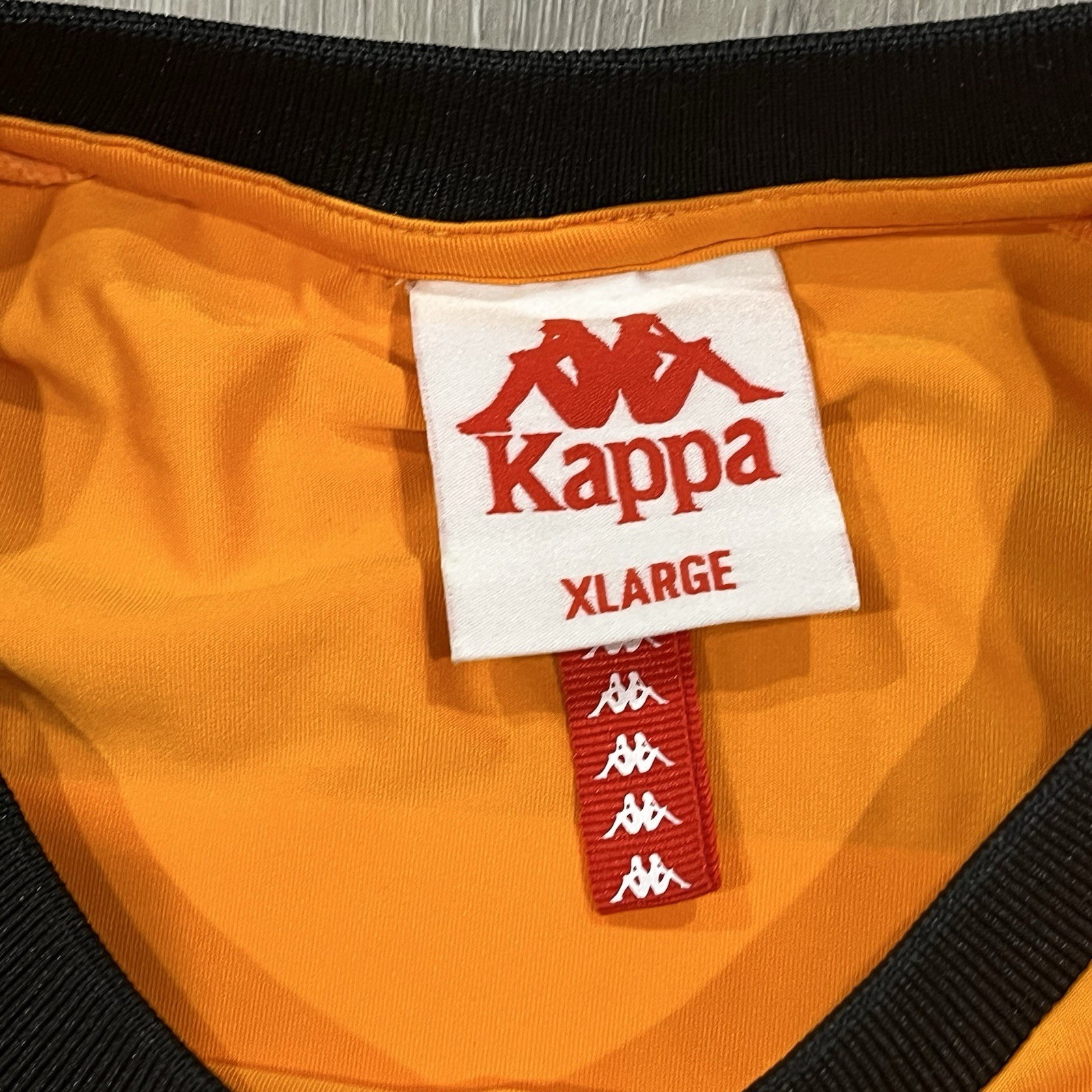 KAPPA Mens Short Sleeve Jersey #67 Orange Sz XL 2019 Fall Winter Collection gallery