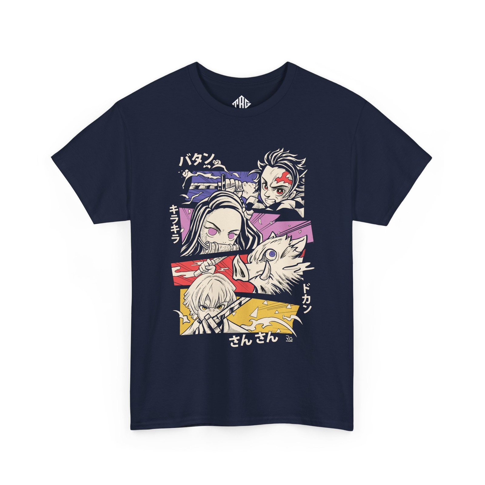 Demon Slayer Group T-Shirt Tanjiro Nezuko Zenitsu Inosuke Anime Tee gallery
