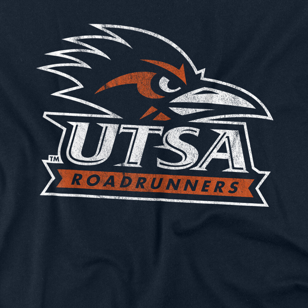 UTSA Adult T-Shirt Distressed Primary Logo, Navy, S-5XL gallery