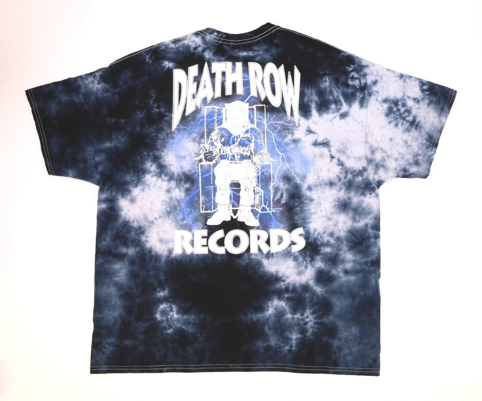 Death Row Records Blue 3D Print Tie Dye T Shirt Size 2XL gallery