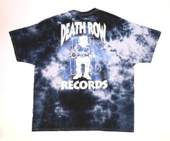 Death Row Records Blue 3D Print Tie Dye T Shirt Size 2XL