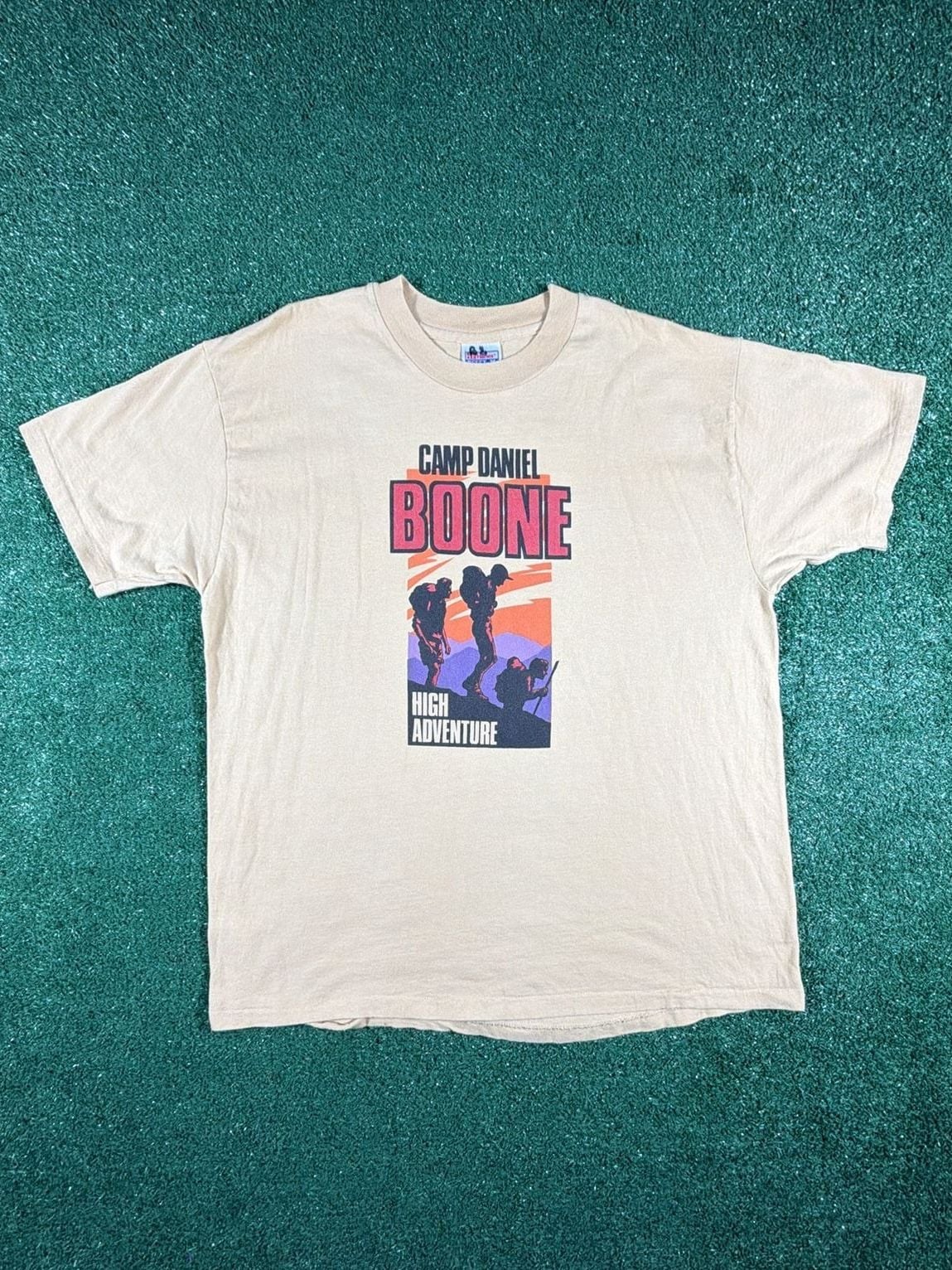 Vintage Hanes Beefy-T Camp Daniel Boone High Adventure T-Shirt gallery