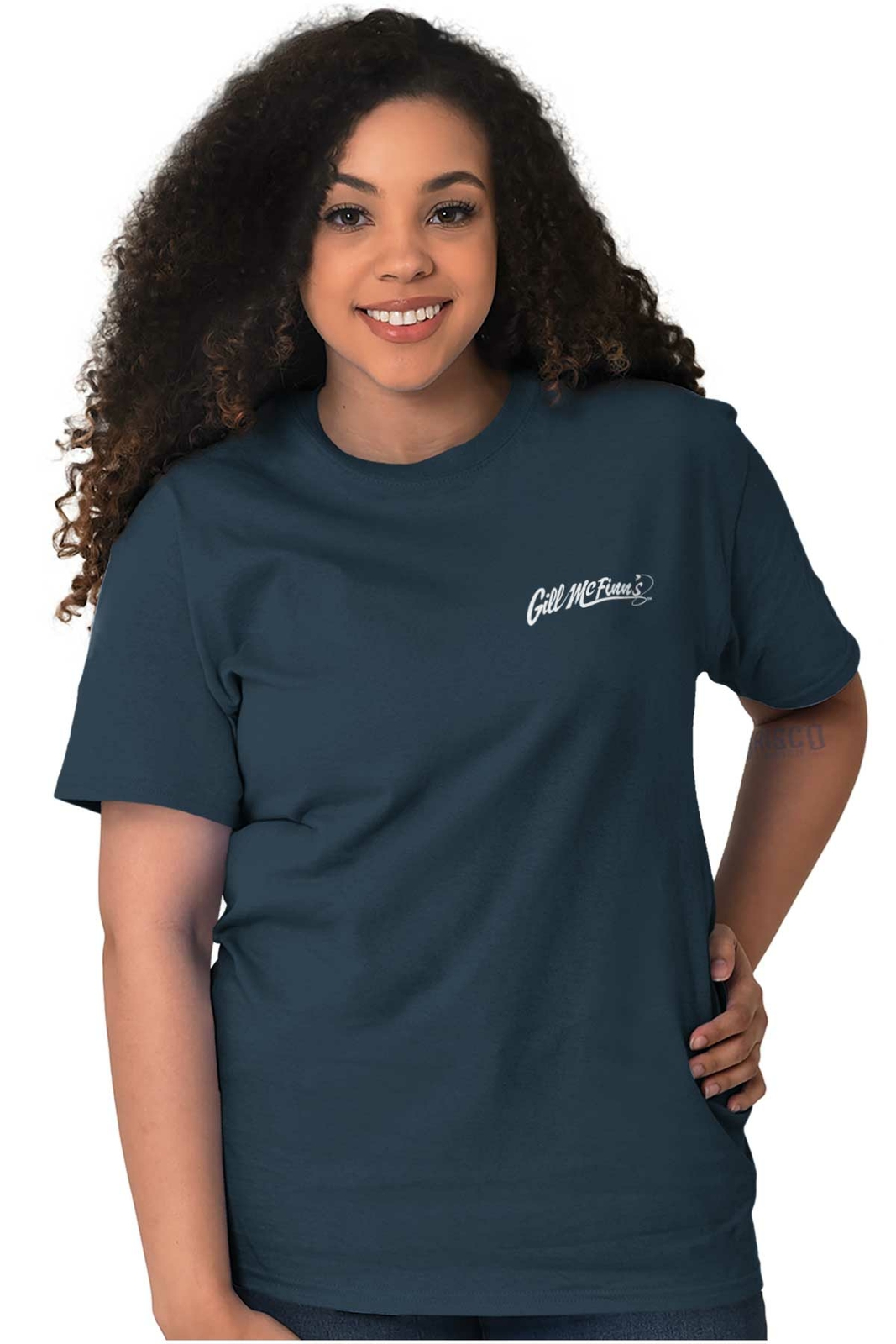 Gill McFinns Funny Catfish Outdoor Fishing Womens or Mens Crewneck T Shirt Tee gallery