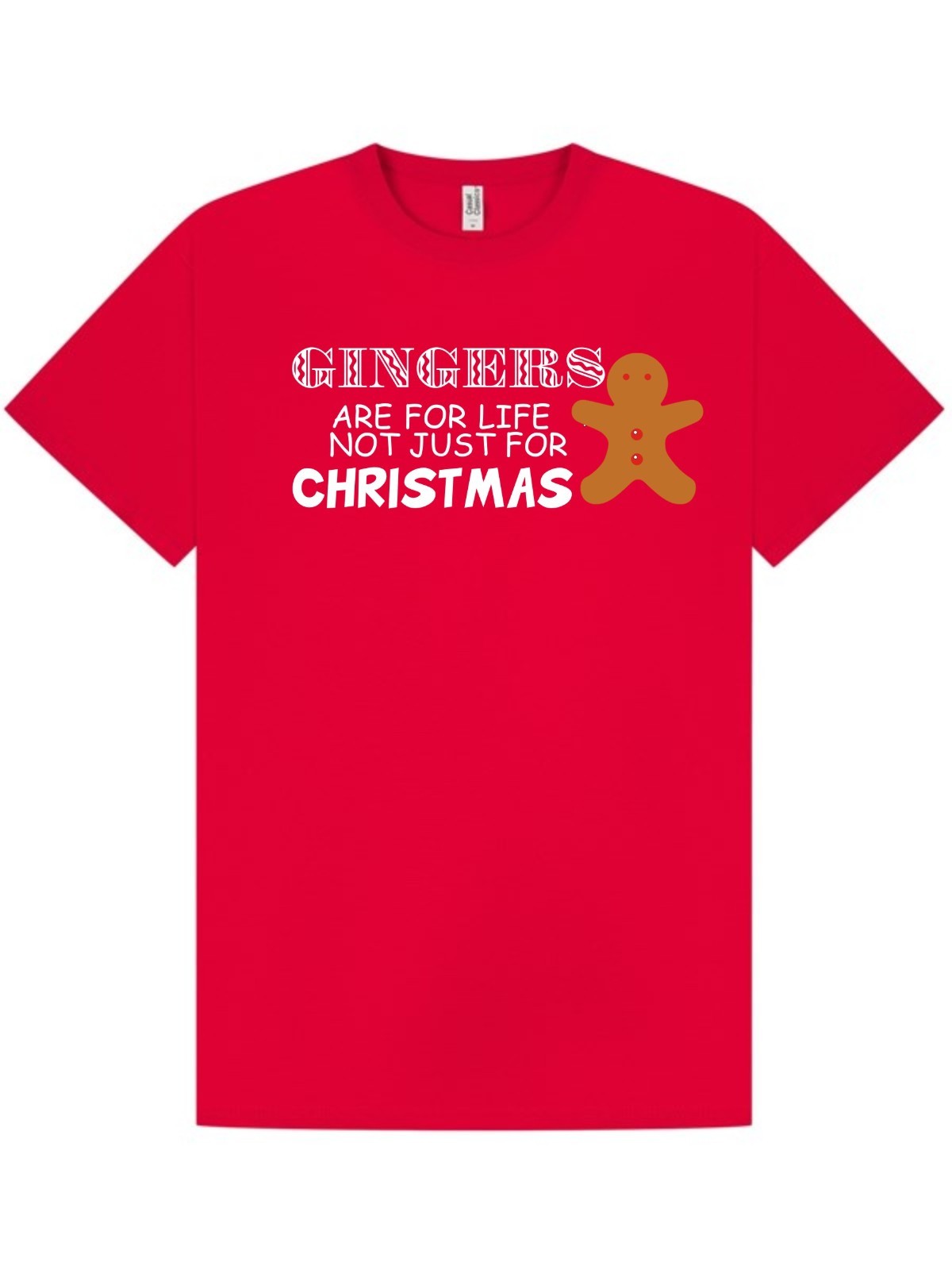 CHRISTMAS T-SHIRT / GINGERS ARE FOR LIFE / ADULT / PARTY / WORK / FUNNY / S-XXL gallery