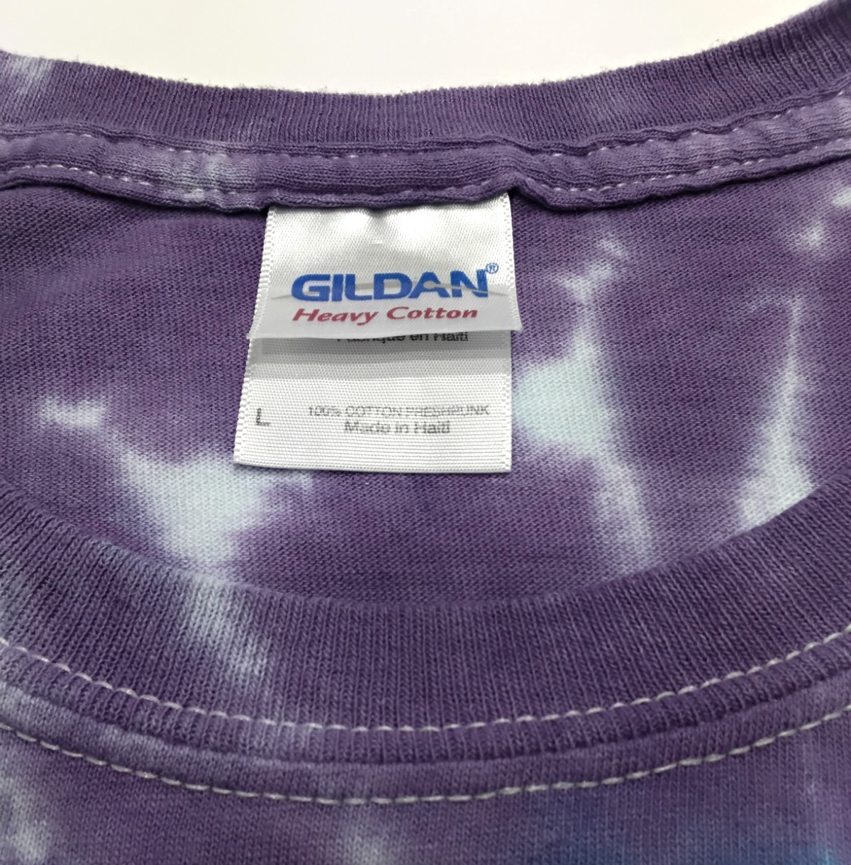 New Tie Dye Men's T-Shirt Purple Blue Adult Large Multicolor Summer Spiral gallery