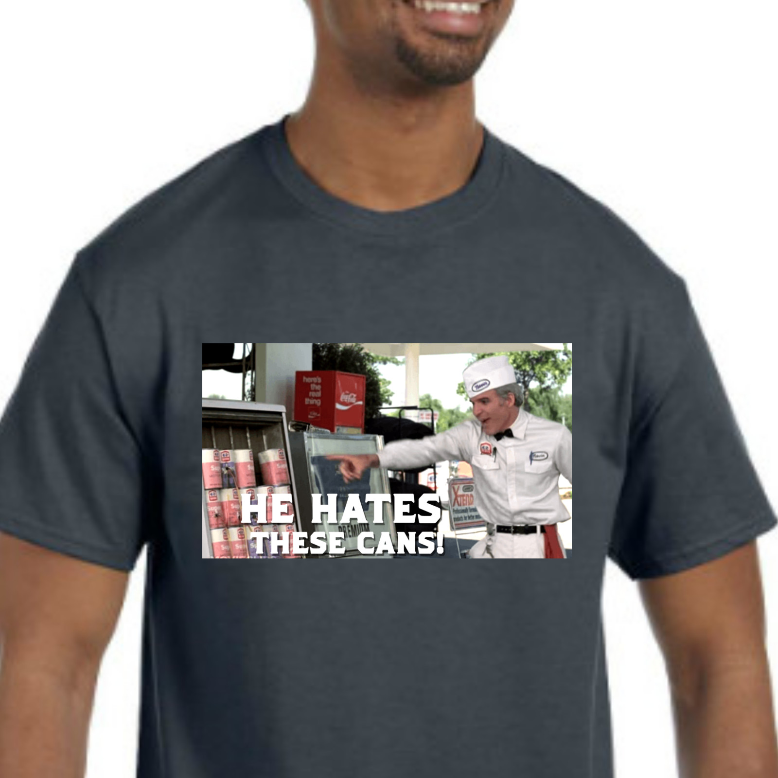 The Jerk He Hates These Cans T-Shirt *Pick your color & size* 80's movie gallery