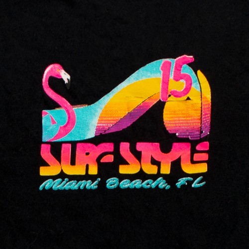 Miami Beach FL Mens T Shirt Size L Surf Style Black gallery