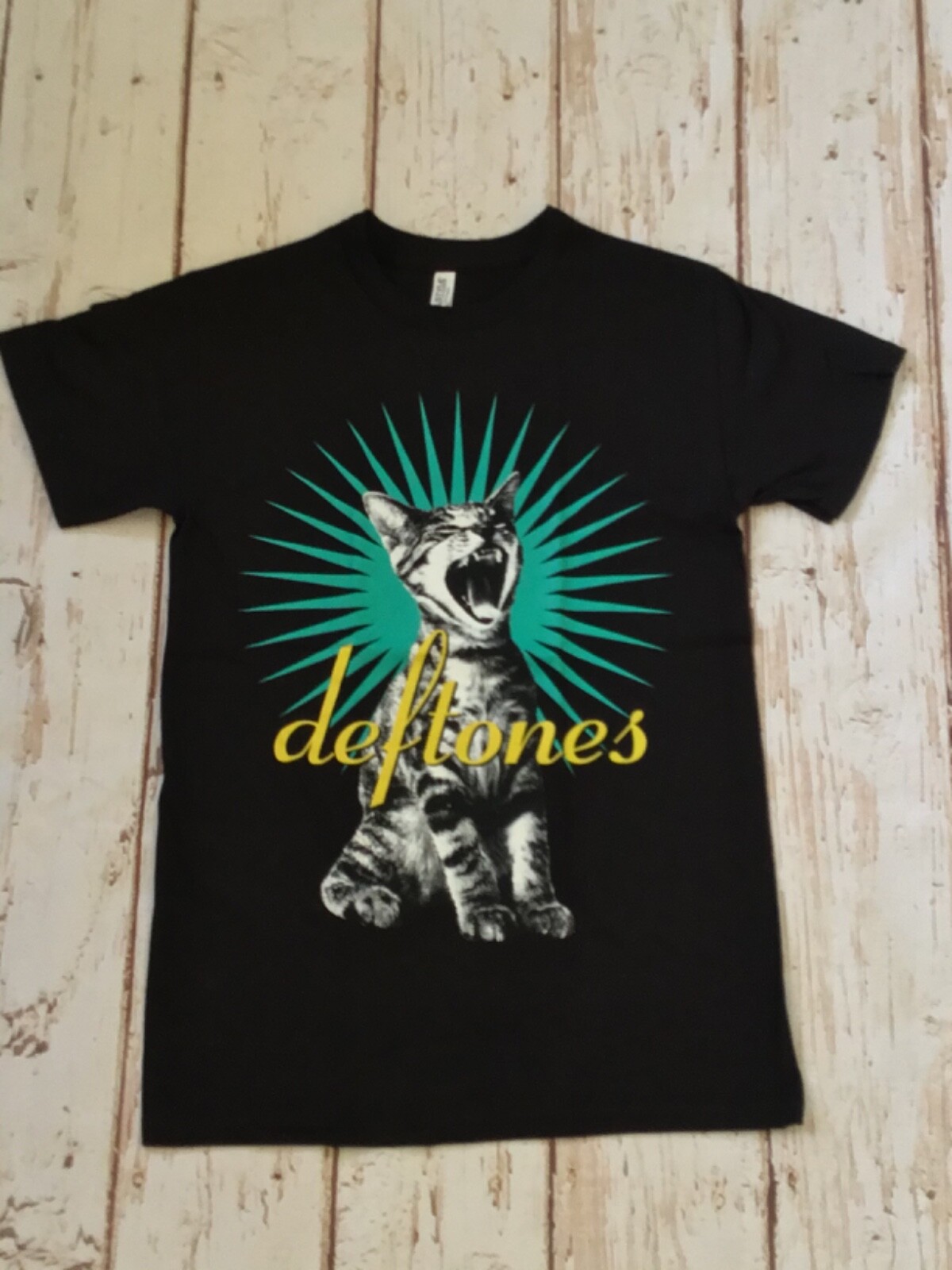 NEW- DEFTONES - CAT LOGO - BAND T-SHIRT gallery