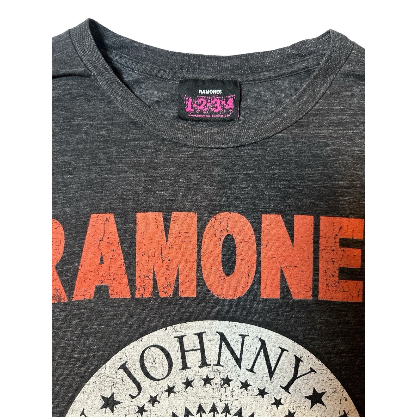 Ramones Black T Shirt Ramones 1-2-3-4 Size XXL y2k Vintage Presidential Seal gallery