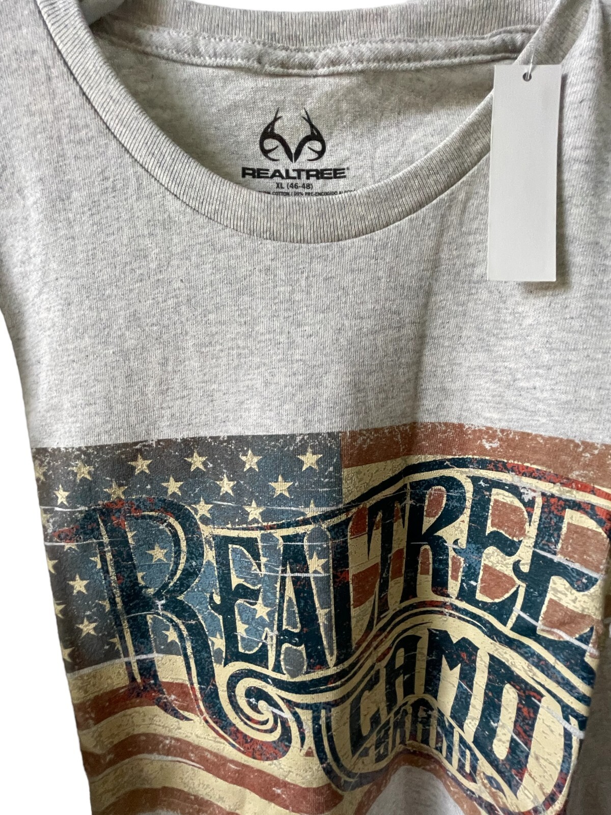 Realtree Camo flag American Flag Camouflage S/S Size XL NWT gallery