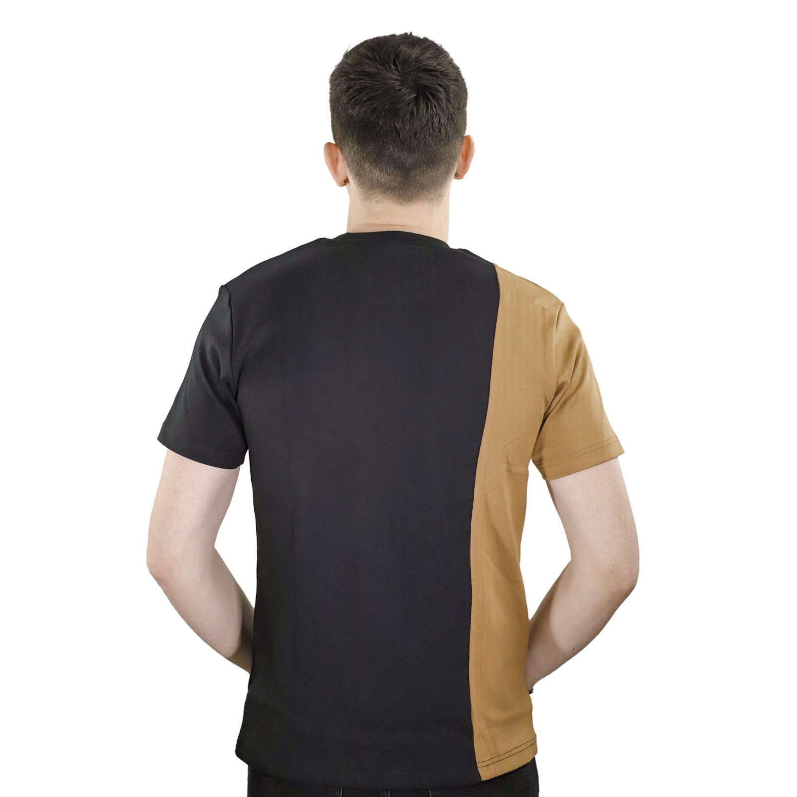 Black and Brown Crewneck Summer T Shirt – 100% Cotton Regular Fit Short Sleeve T gallery