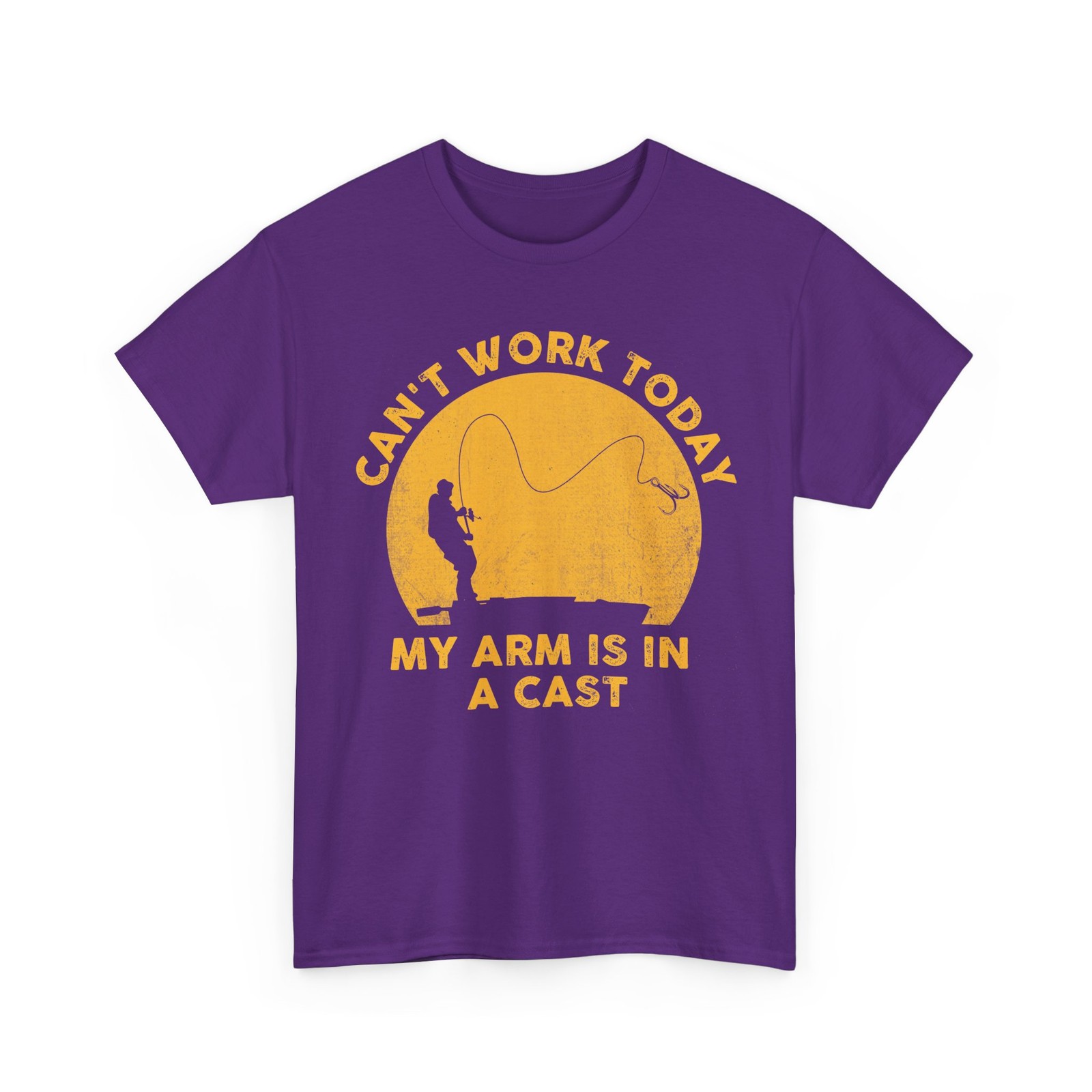 Fishing Shirt, Can't Work Today My Arm Is in a Cast Fisherman Funny Shirt gallery