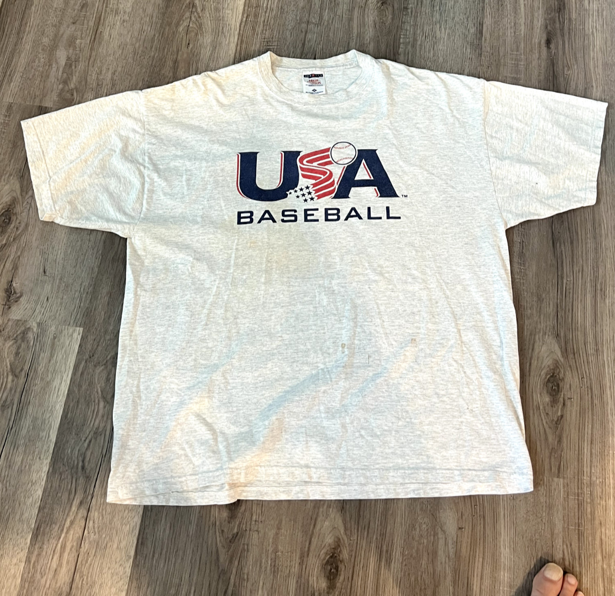 Vintage 90s / Y2K USA Baseball #35 T Shirt XL Made in USA RARE gallery