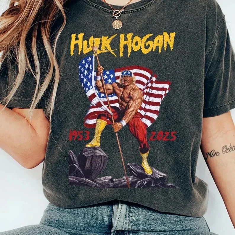 Hulk Hogan Legend Memorial 1953-2025 Cotton T Shirt Full Size S-5XL gallery