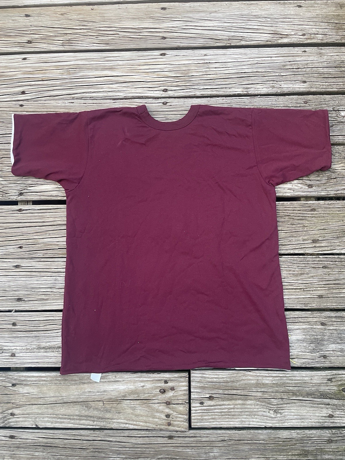 Vintage Double Face Reversible Shirt Men's XL Burgundy & Heather Gray Blank New gallery