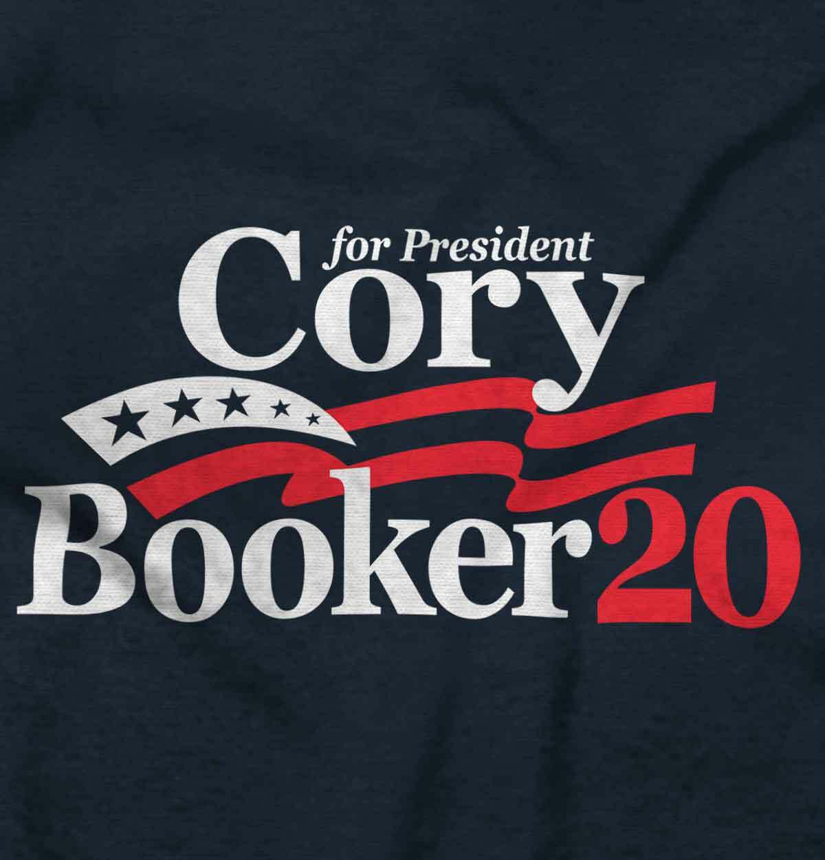 President Cory Booker 2020 Election Campaign Adult Short Sleeve Crewneck Tee gallery
