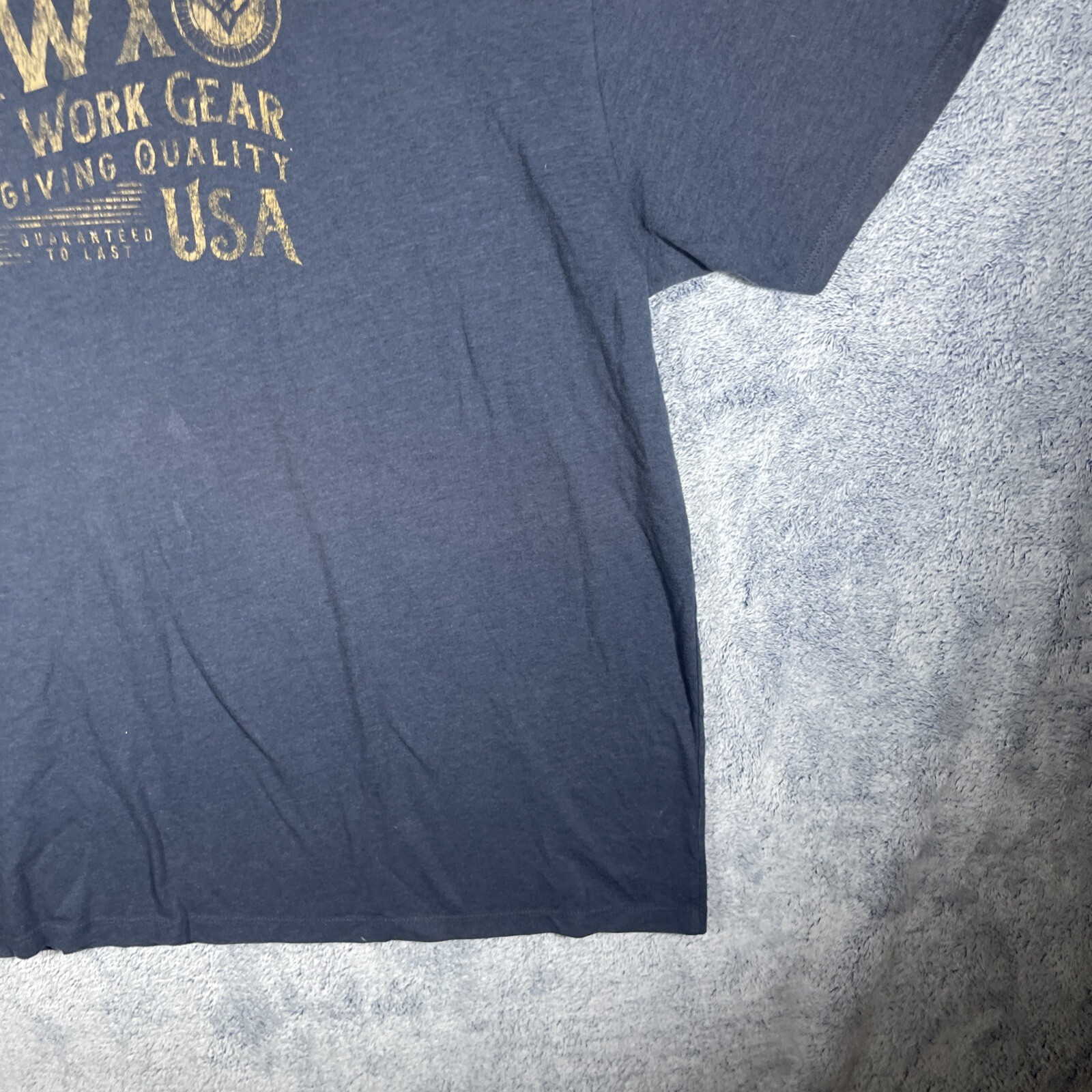 Hawx Men's Blue Short Sleeve Work Gear USA Size 2XL Everyday Casual Cotton Blend gallery