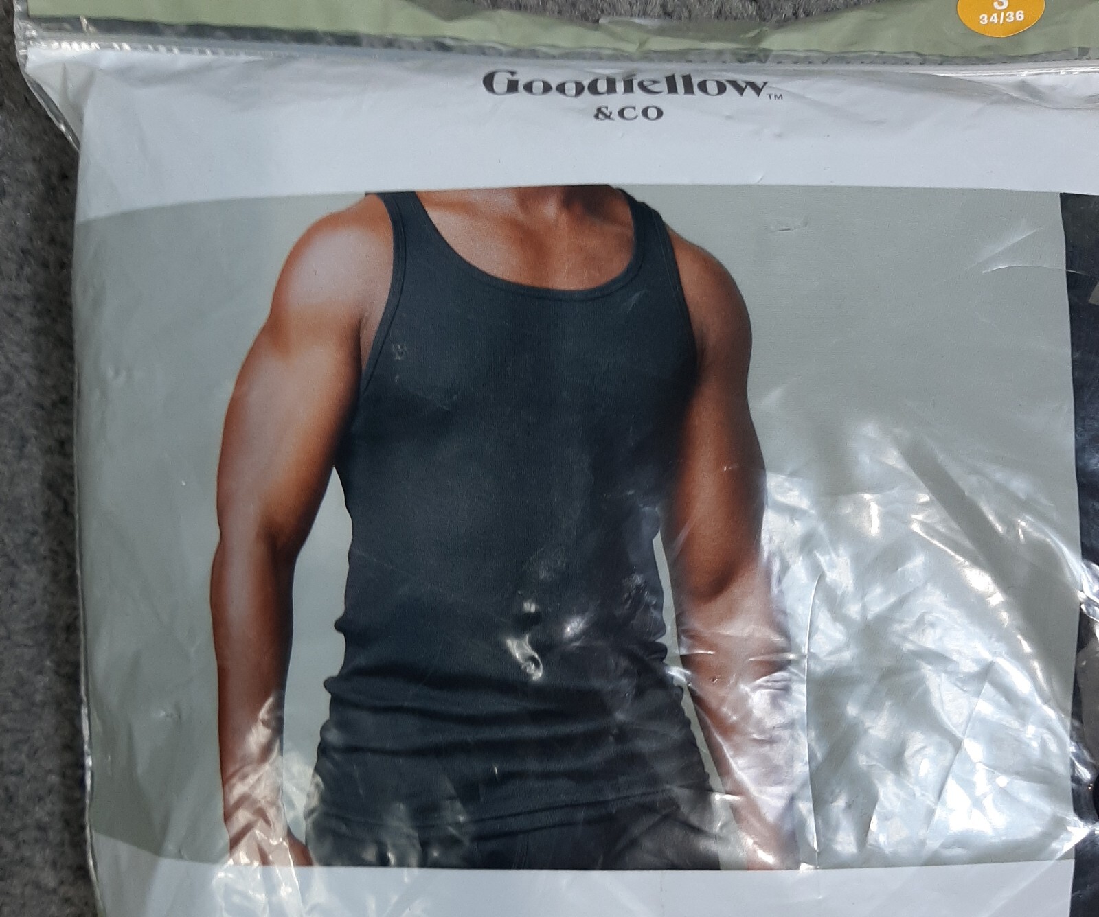 Sleeveless Tanks Men's S 34-36 Classic Black '4 Pack' Goodfellow Soft Stretch gallery