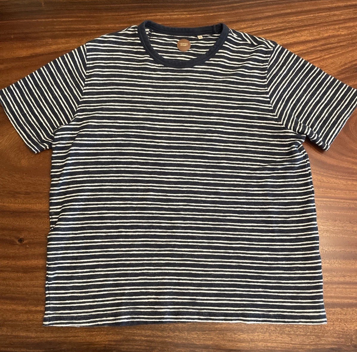 Common People T-Shirt Men’s XL Navy Striped NWT Short Sleeve Super Soft Crew