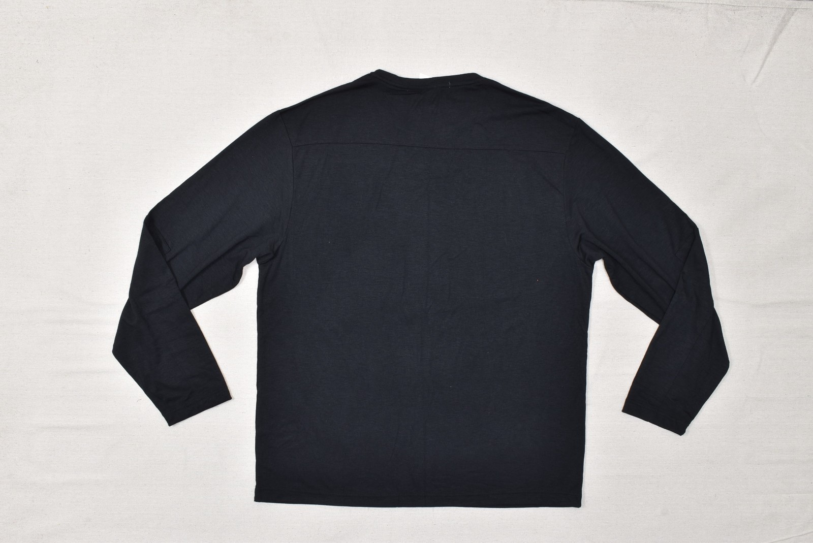 Perry Ellis Shirt Mens XL Black Long Sleeve Crew Neck Principles Tee New gallery